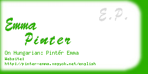 emma pinter business card